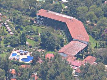 Modern hotel at Lake Atitlan