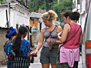 Vendors in the street